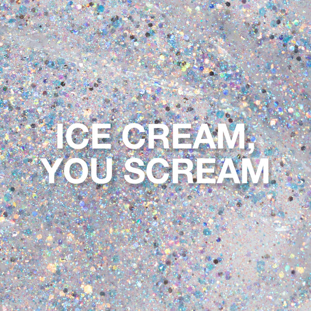 Ice Cream, You Scream Glitter Gel